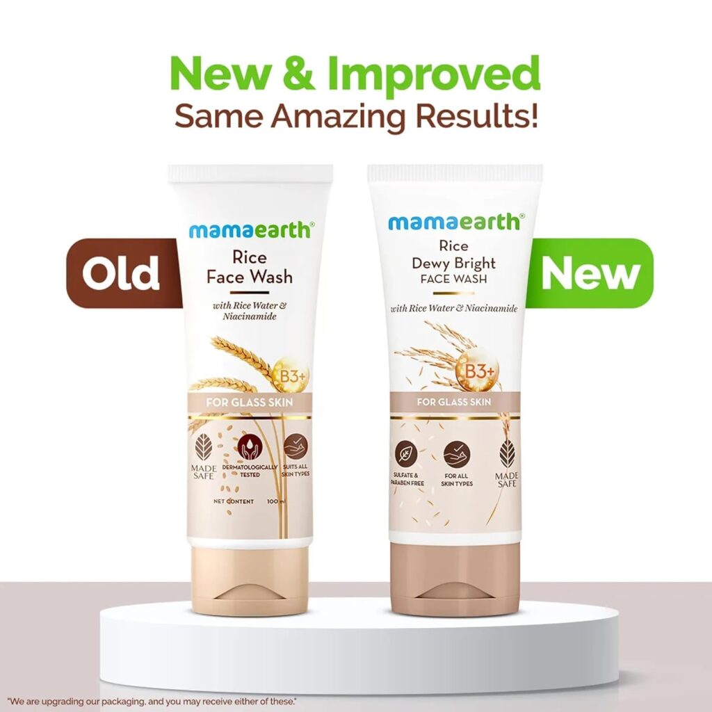 Winter skin care product featuring natural face wash